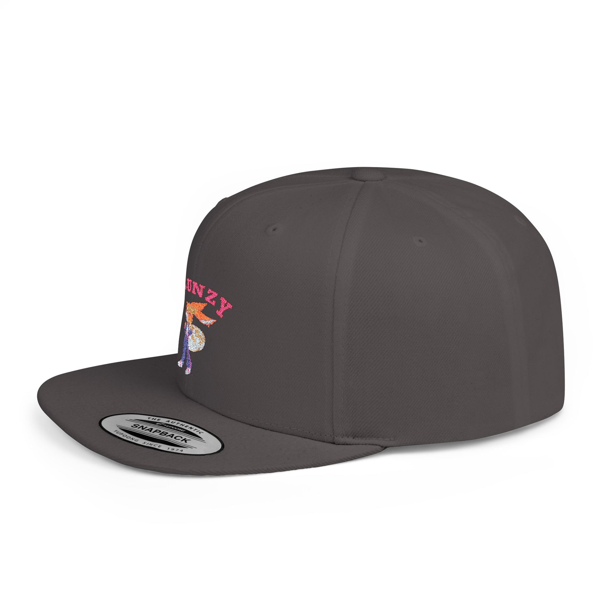 JBUNZY Flat Bill Snapback Hat, Streetwear Cap