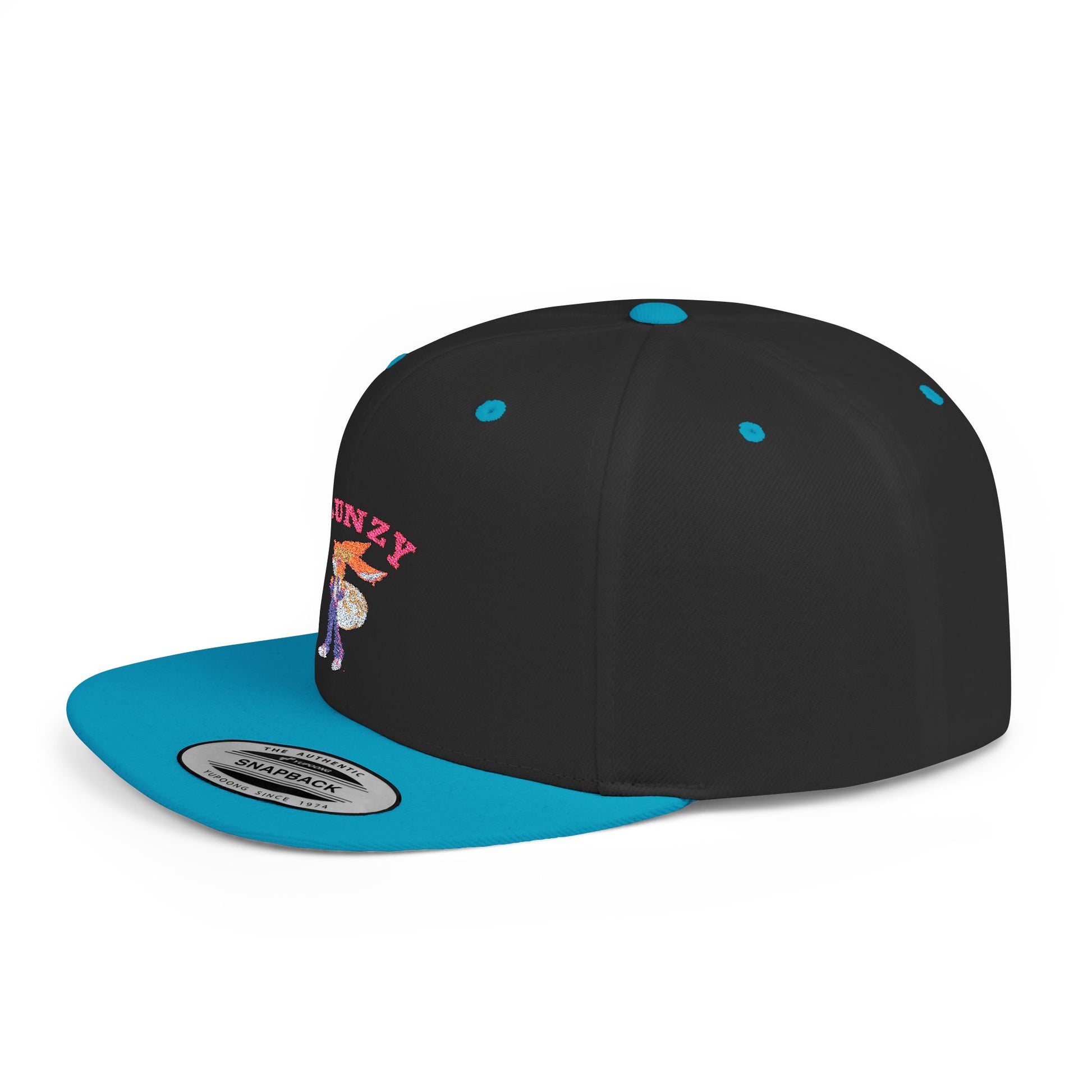 JBUNZY Flat Bill Snapback Hat, Streetwear Cap