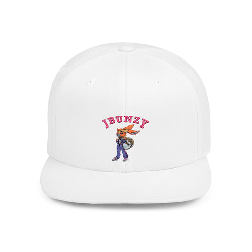 JBUNZY Flat Bill Snapback Hat, Streetwear Cap
