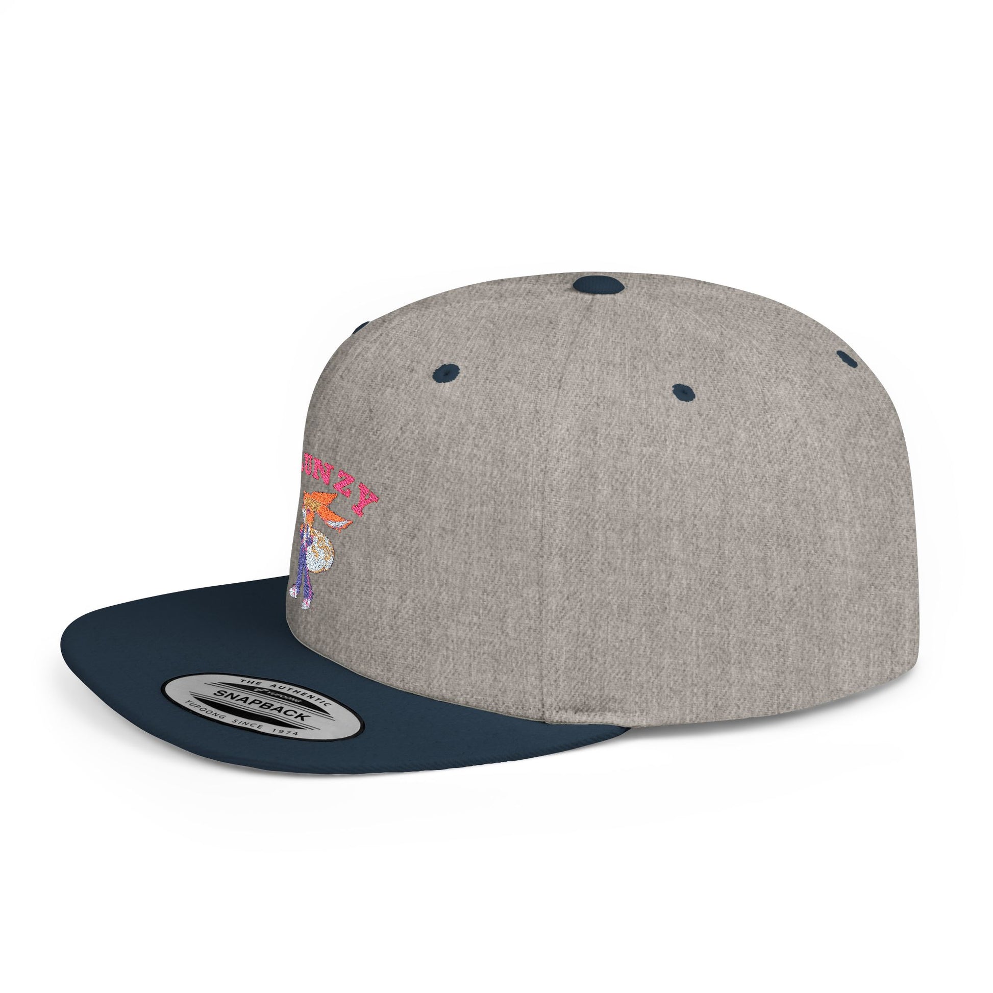 JBUNZY Flat Bill Snapback Hat, Streetwear Cap