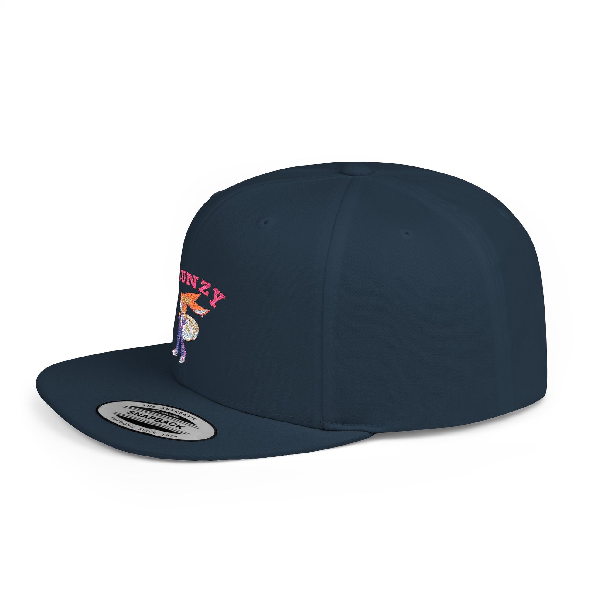 JBUNZY Flat Bill Snapback Hat, Streetwear Cap