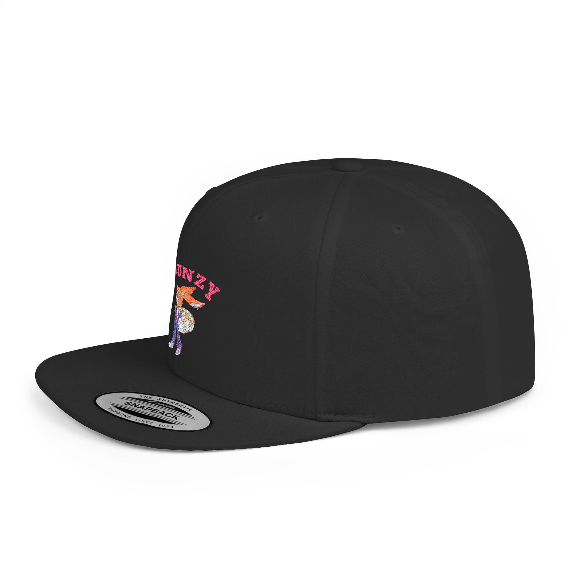 JBUNZY Flat Bill Snapback Hat, Streetwear Cap