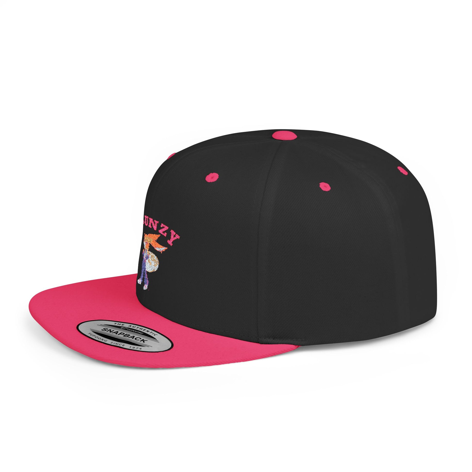 JBUNZY Flat Bill Snapback Hat, Streetwear Cap