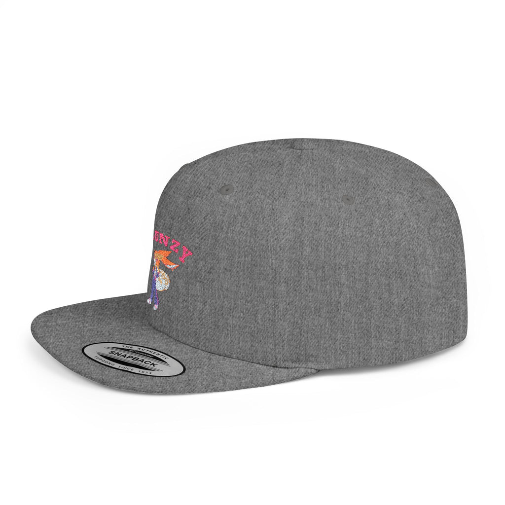 JBUNZY Flat Bill Snapback Hat, Streetwear Cap