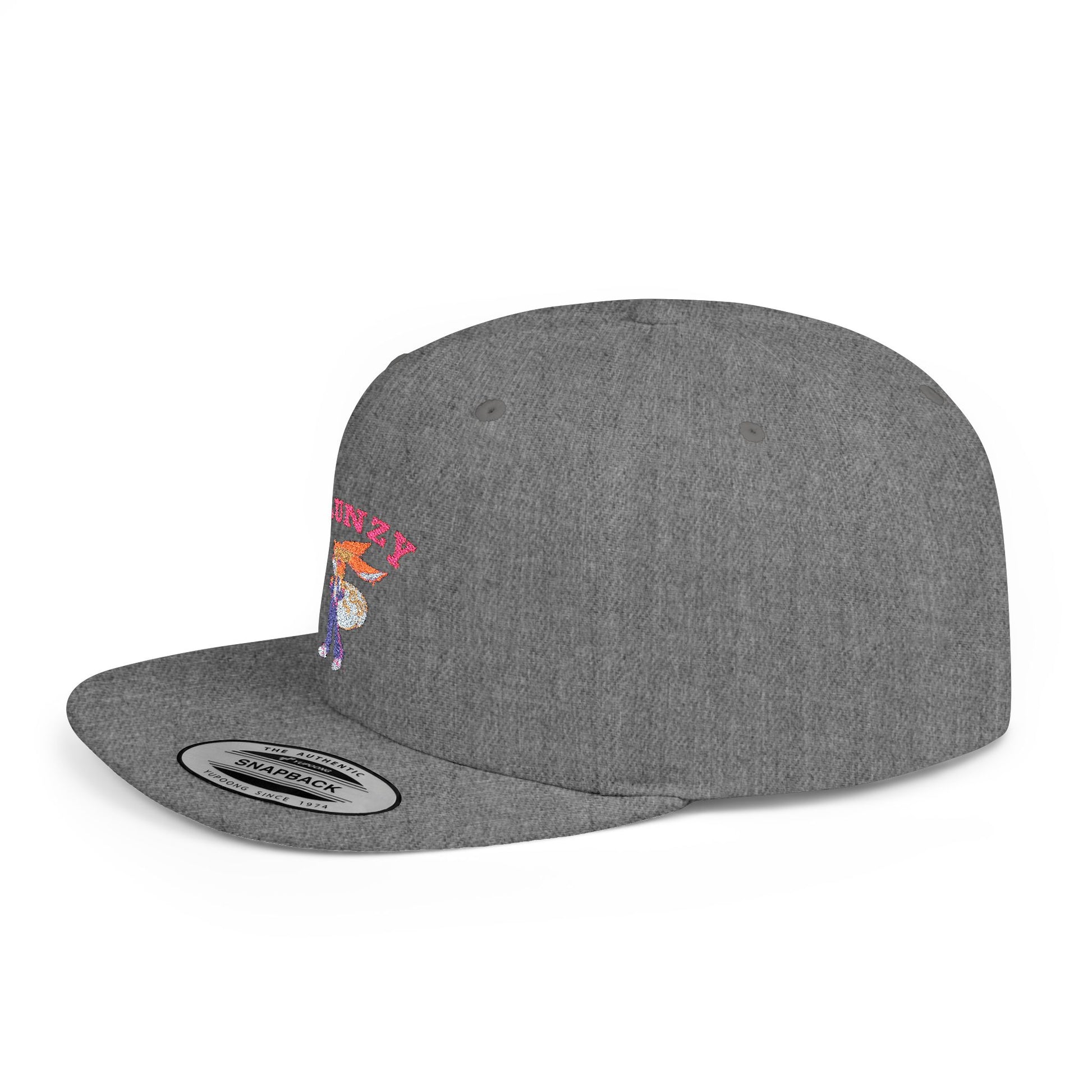 JBUNZY Flat Bill Snapback Hat, Streetwear Cap