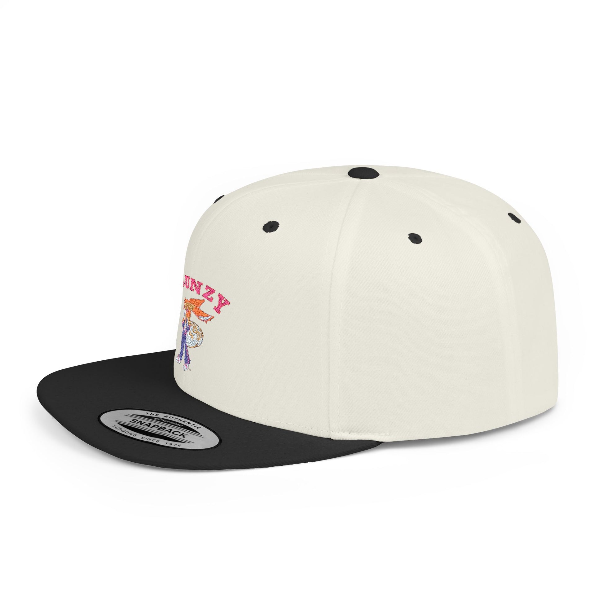 JBUNZY Flat Bill Snapback Hat, Streetwear Cap