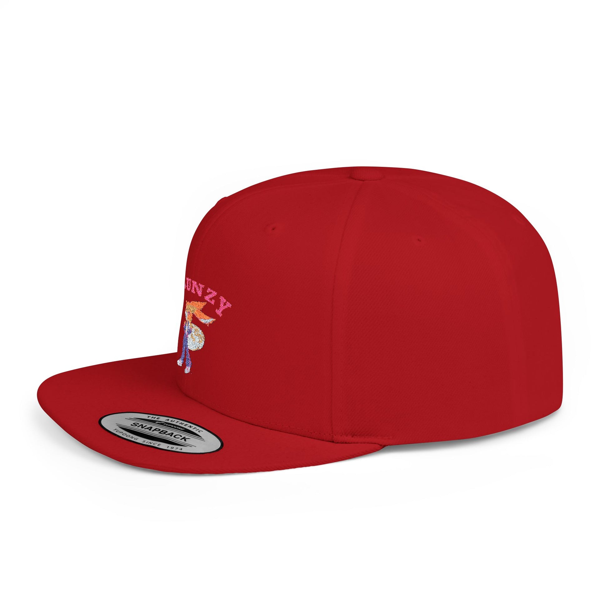 JBUNZY Flat Bill Snapback Hat, Streetwear Cap