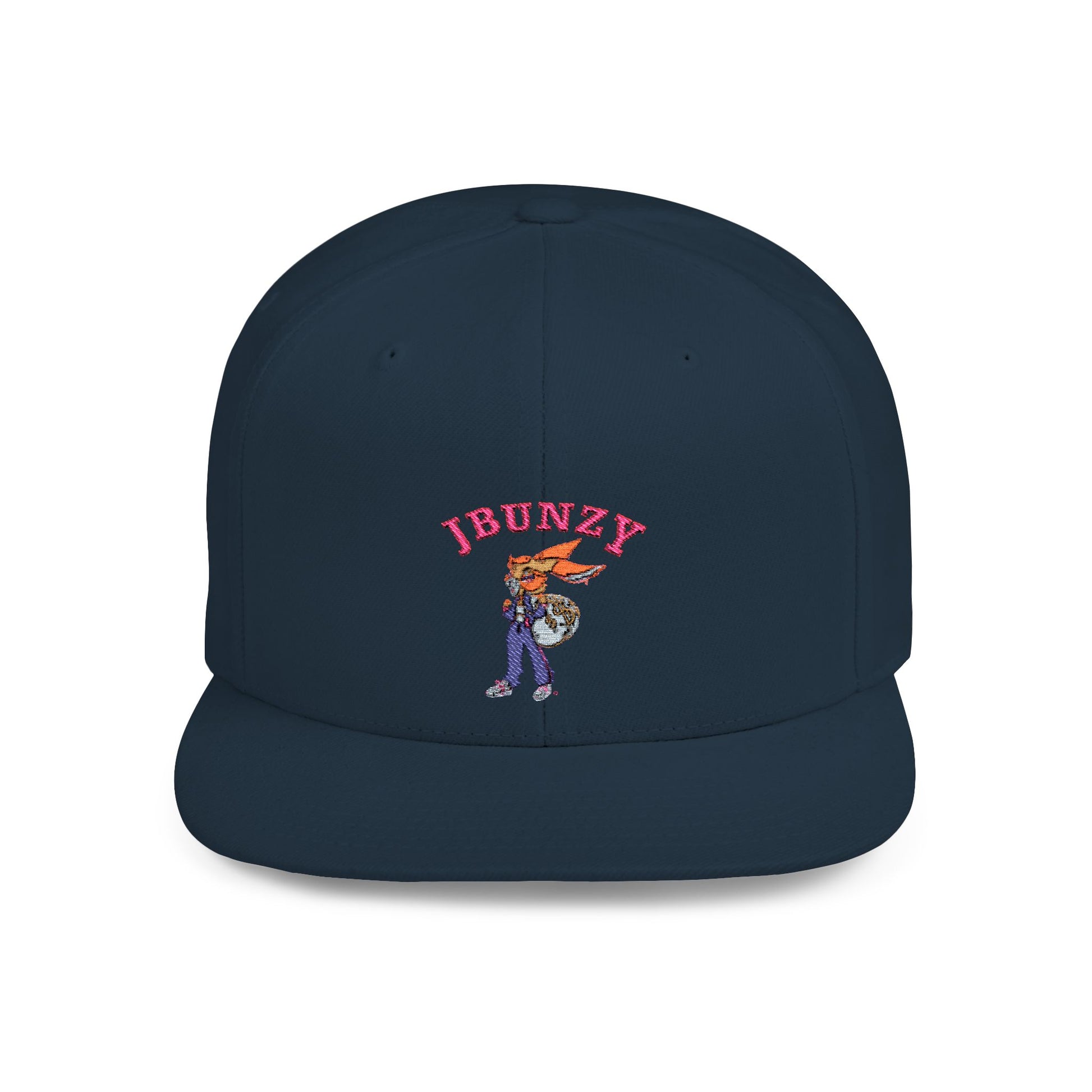 JBUNZY Flat Bill Snapback Hat, Streetwear Cap