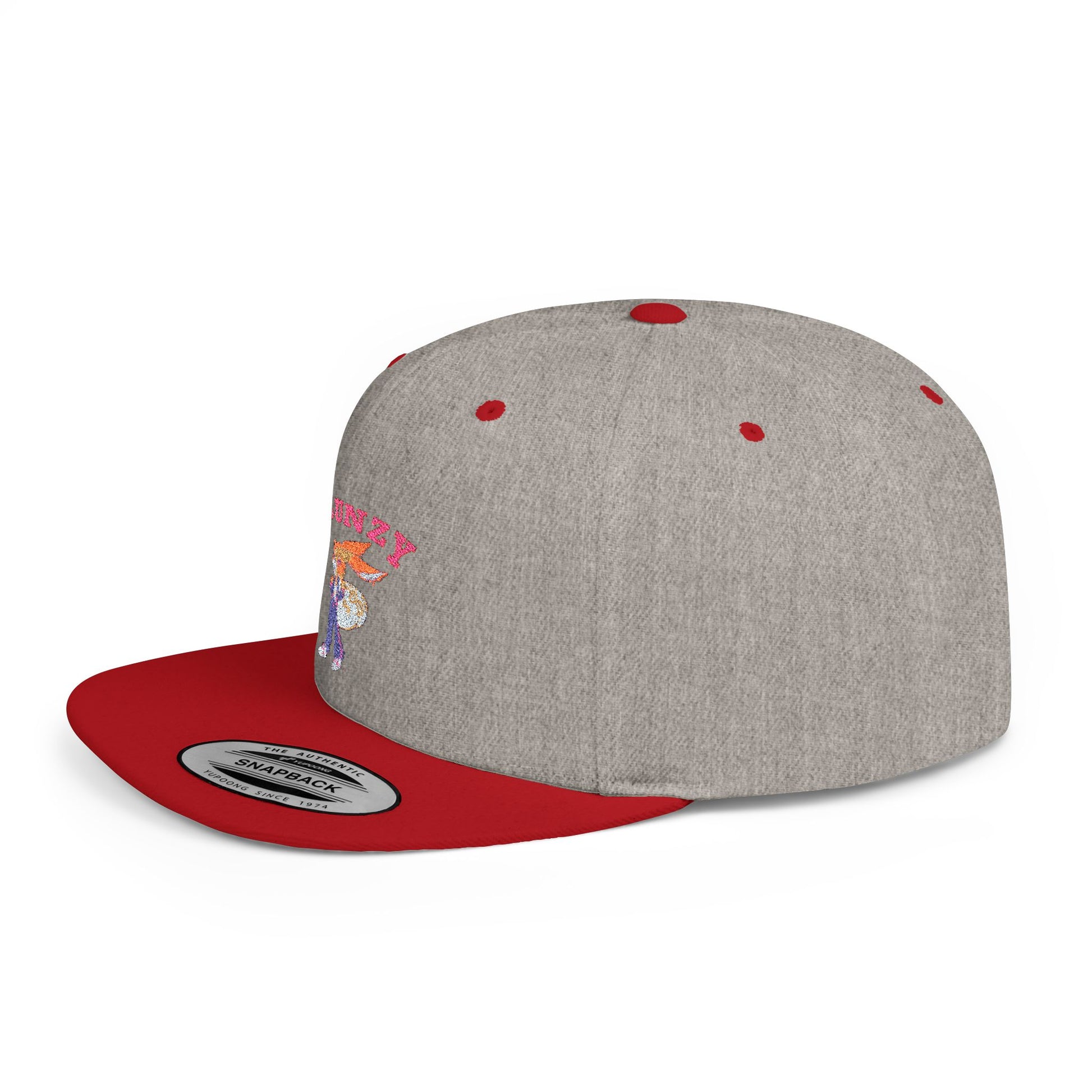 JBUNZY Flat Bill Snapback Hat, Streetwear Cap