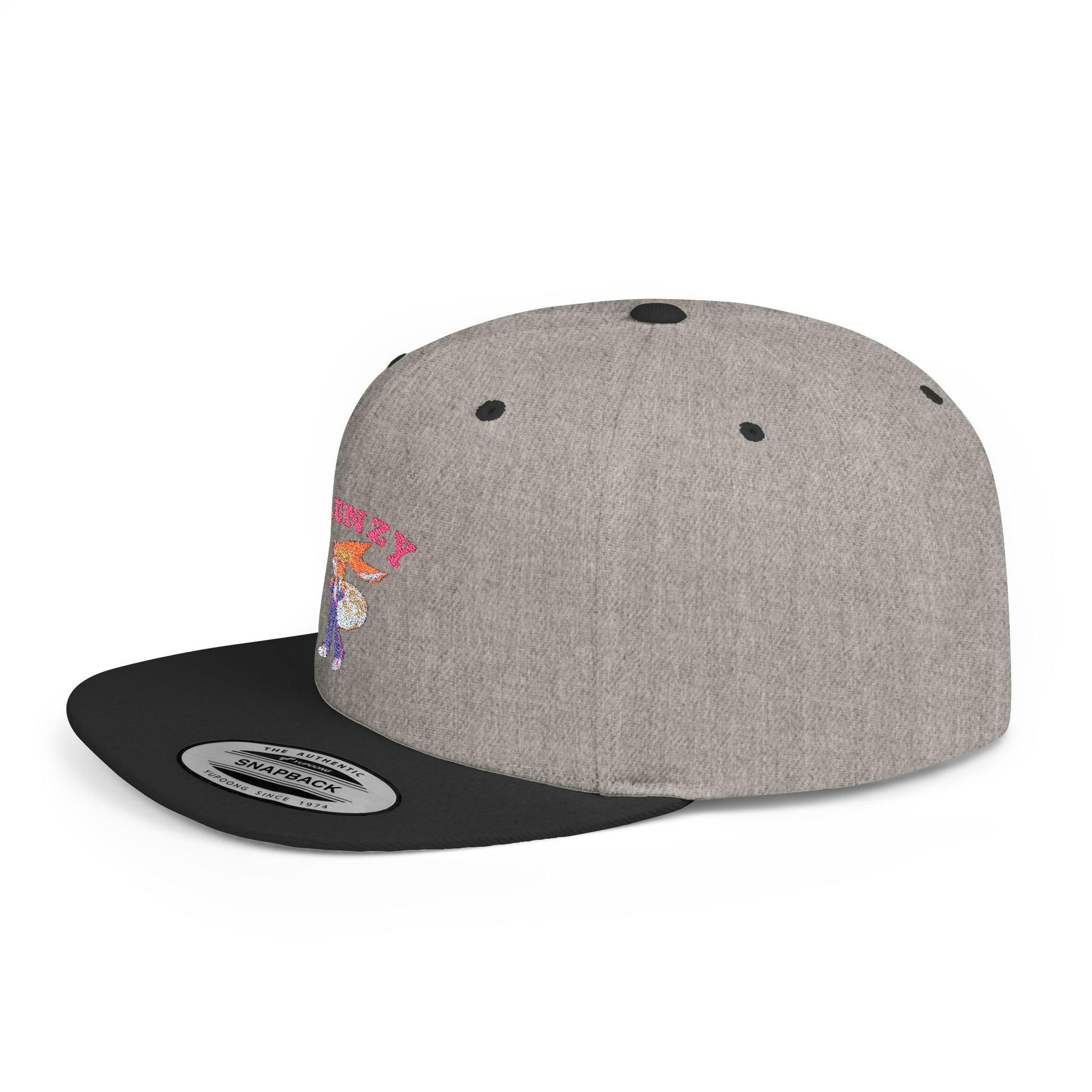 JBUNZY Flat Bill Snapback Hat, Streetwear Cap