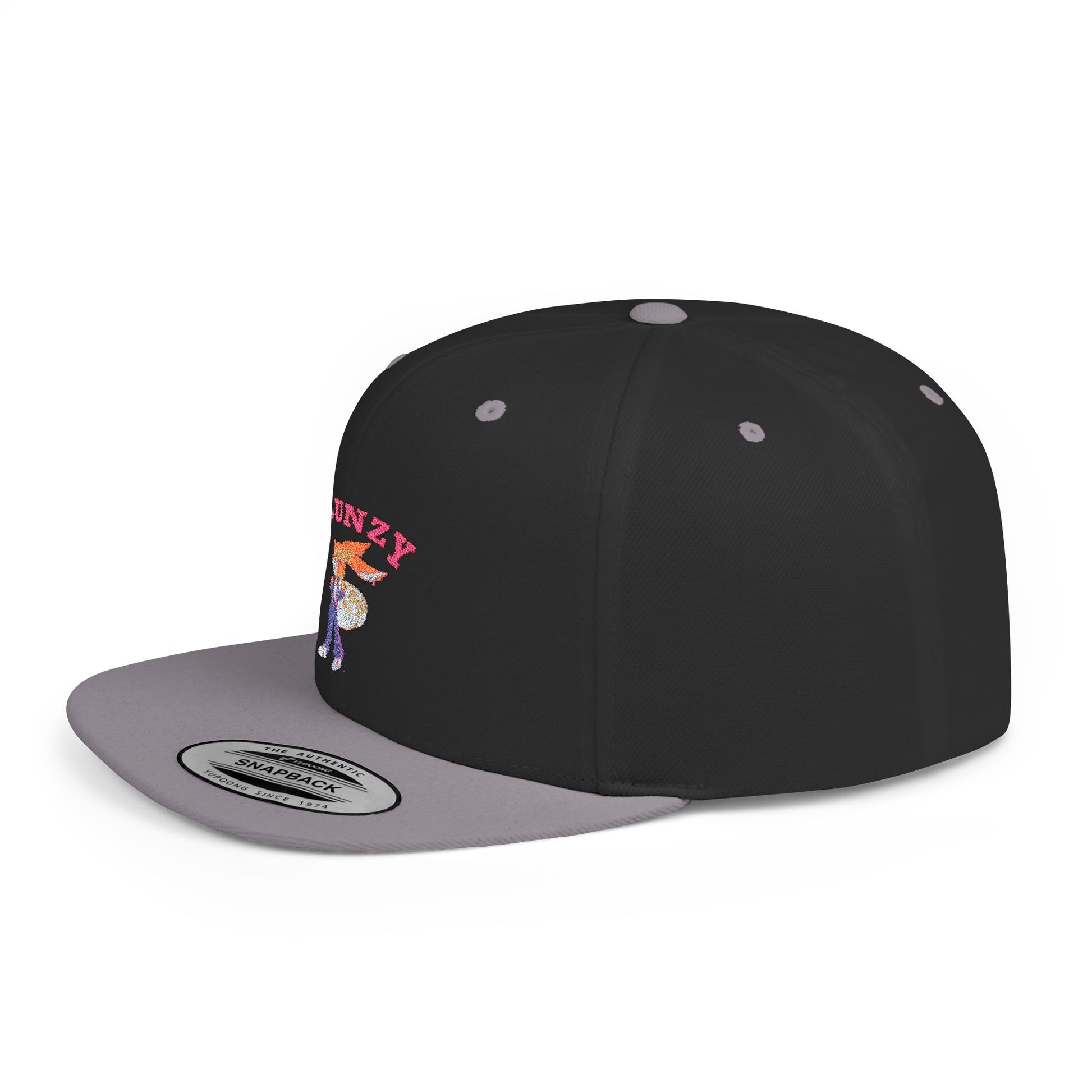 JBUNZY Flat Bill Snapback Hat, Streetwear Cap