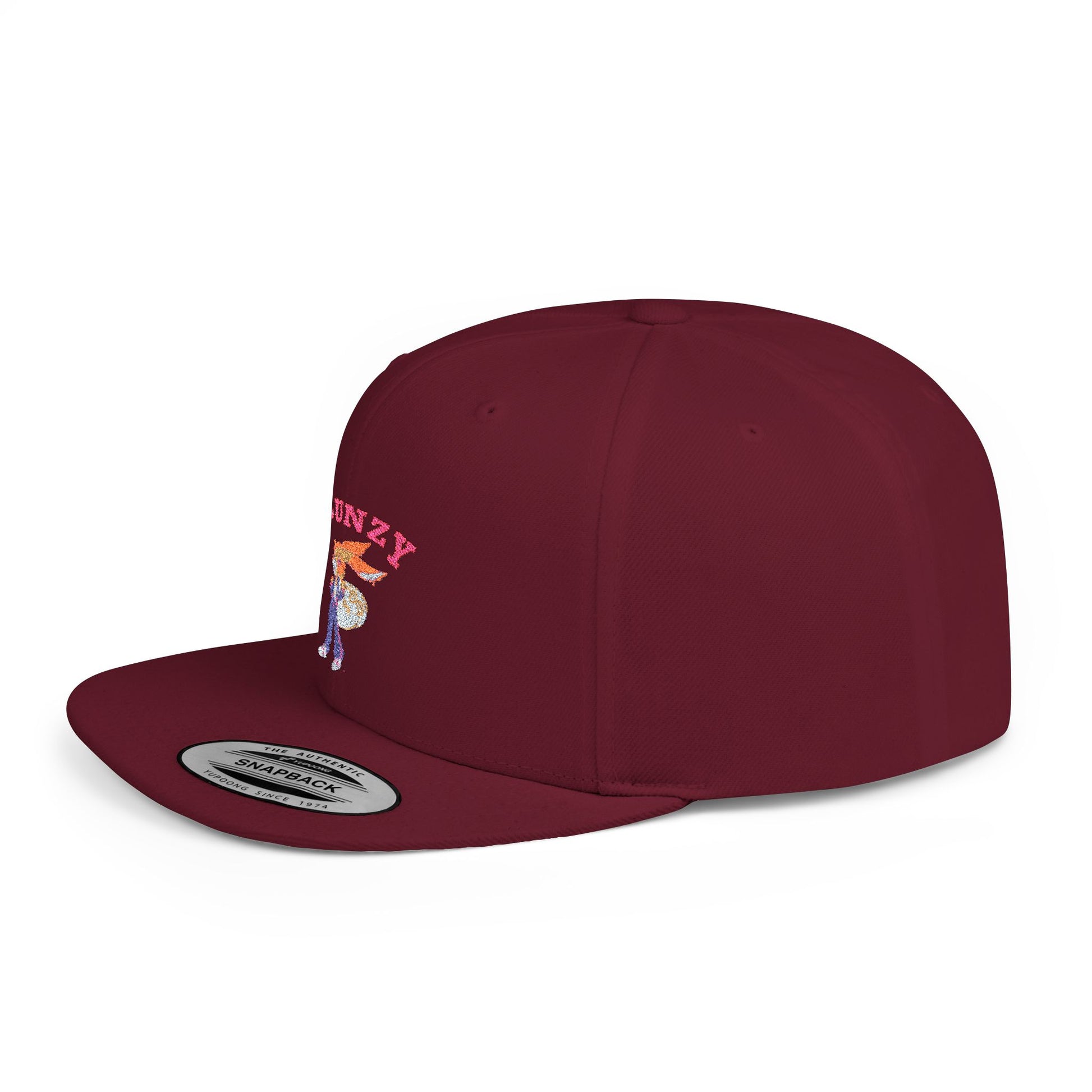 JBUNZY Flat Bill Snapback Hat, Streetwear Cap