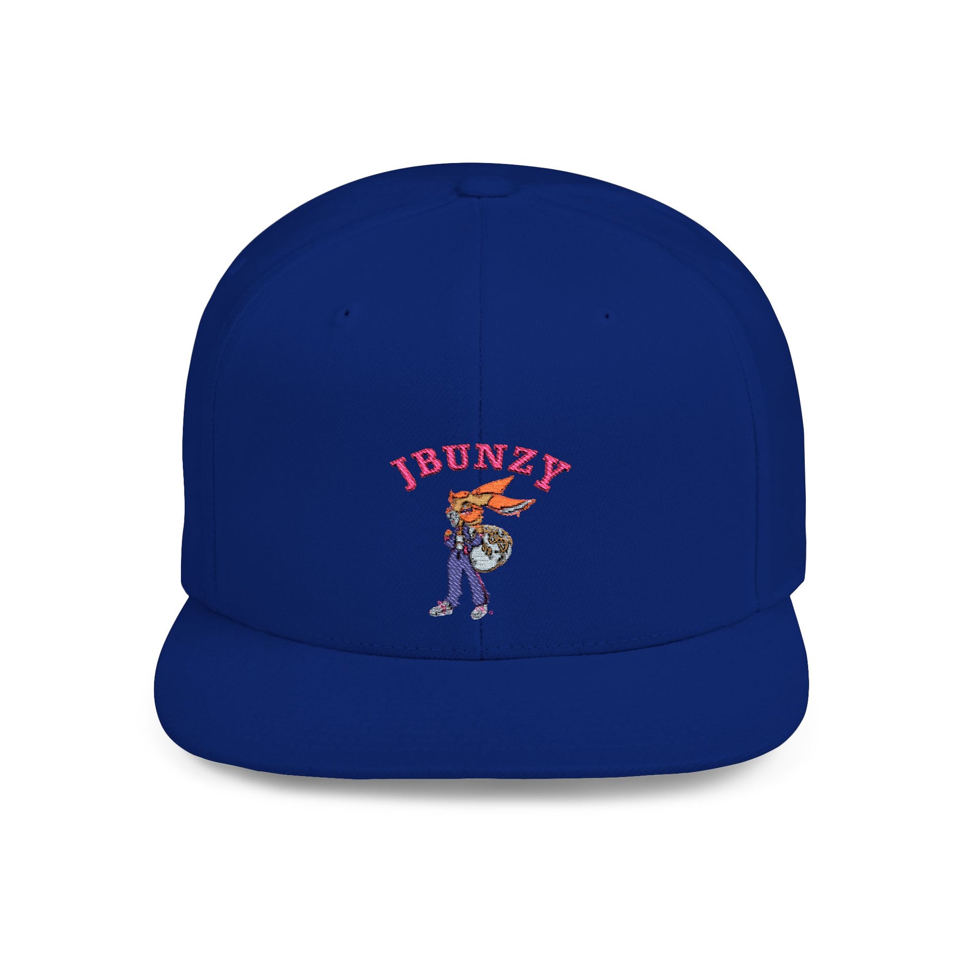 JBUNZY Flat Bill Snapback Hat, Streetwear Cap