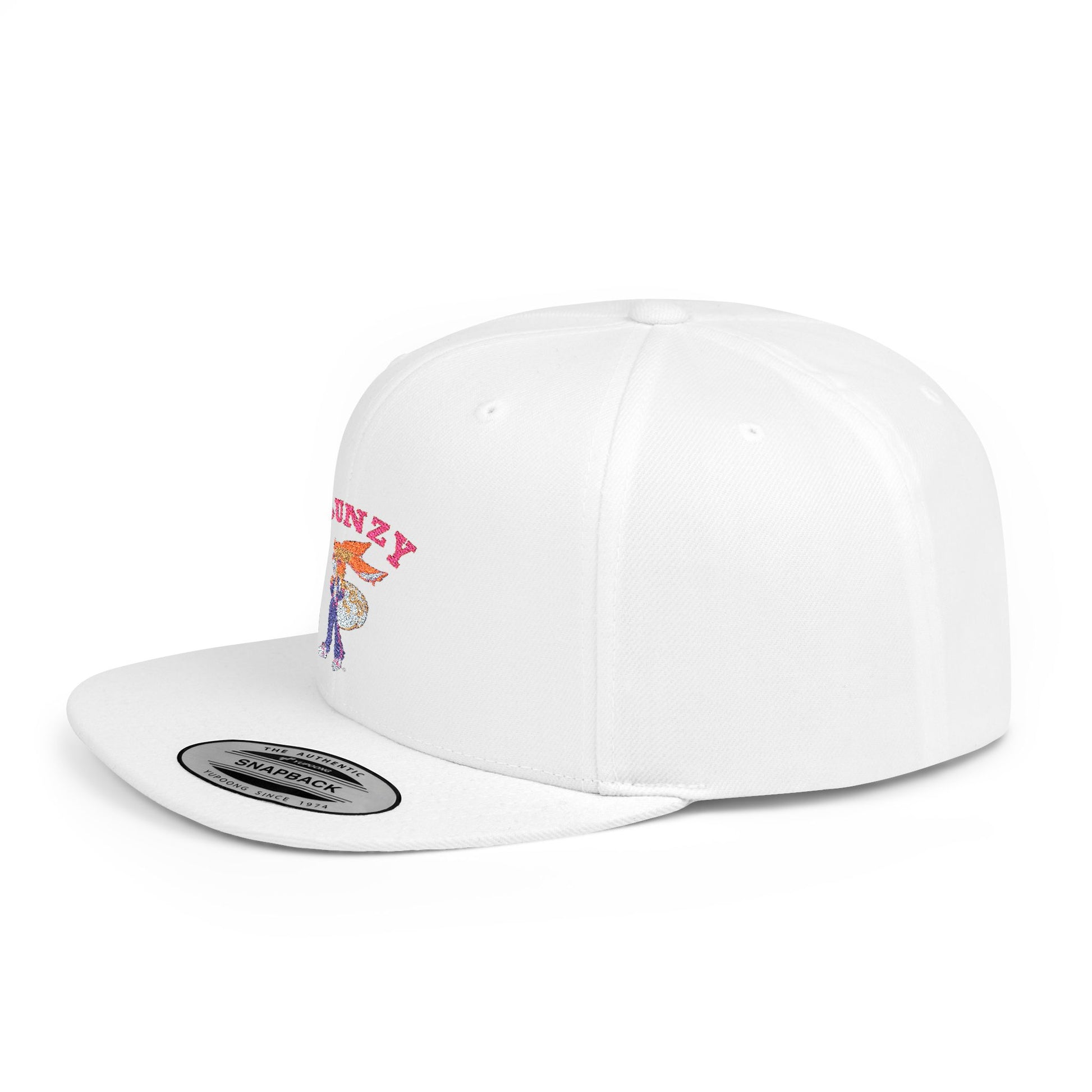 JBUNZY Flat Bill Snapback Hat, Streetwear Cap