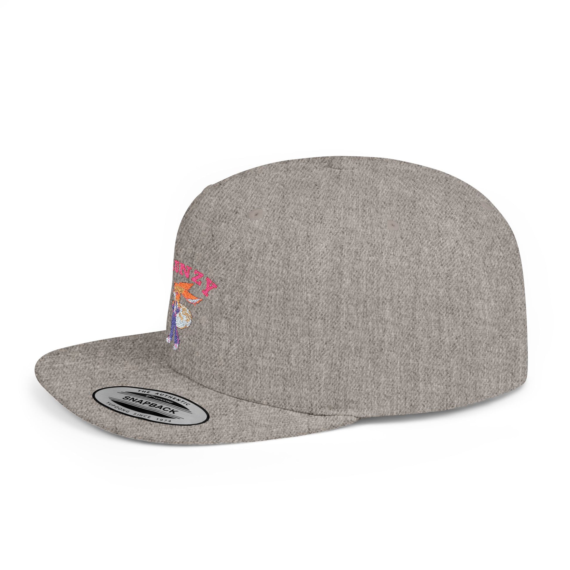 JBUNZY Flat Bill Snapback Hat, Streetwear Cap